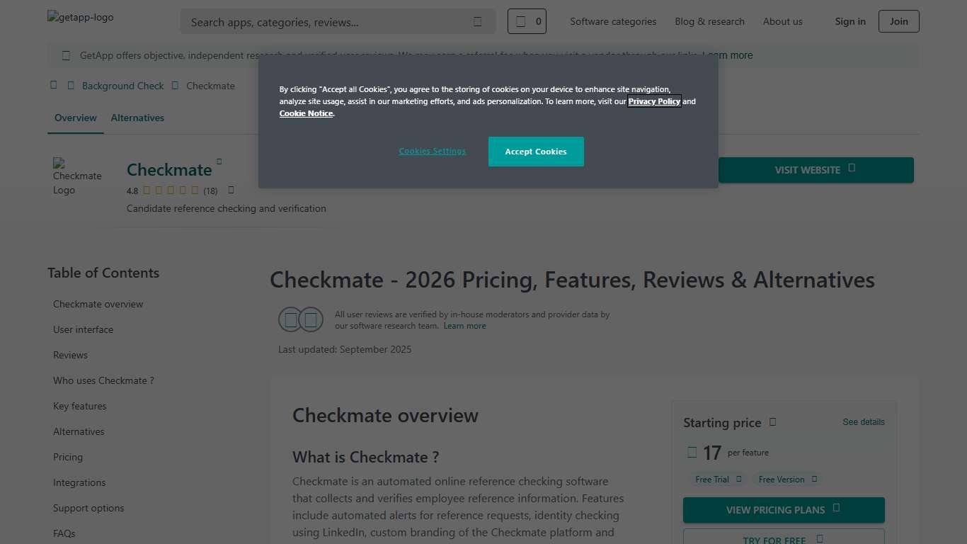 Checkmate 2026 Pricing, Features, Reviews & Alternatives GetApp